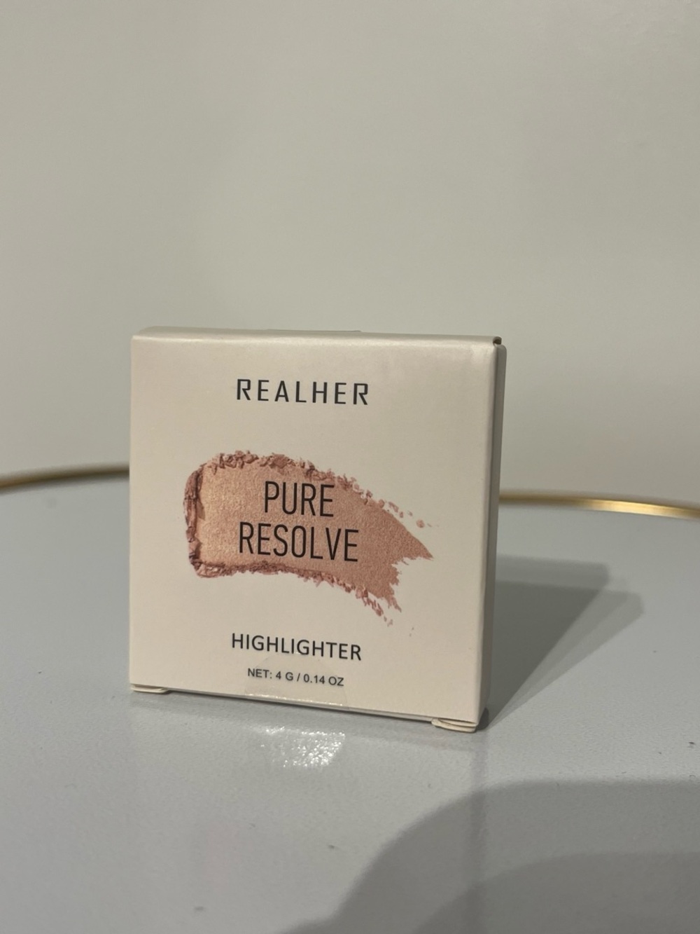 RealHer Pure Resolve Highlighter - Rose Beige Shimmer